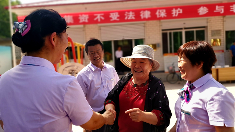 太阳集团1088vip新区开展远离非法集资宣传活动 首站走进龚庄村