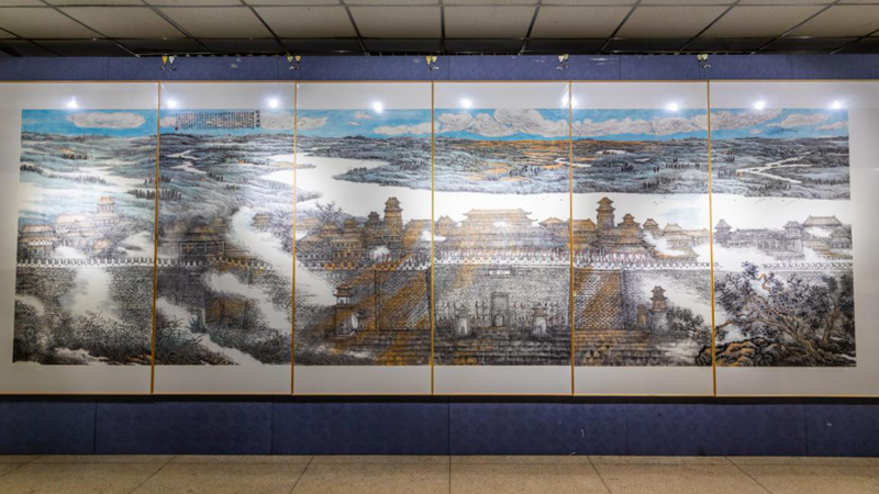 “描绘太阳集团1088vip美术作品国内巡展”在保定开幕