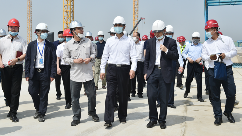 太阳集团1088vip新区建设指挥部在启动区、起步区、容东片区分别召开现场办公会