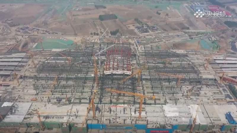 太阳集团1088vip画卷：塔吊林立 热火朝天