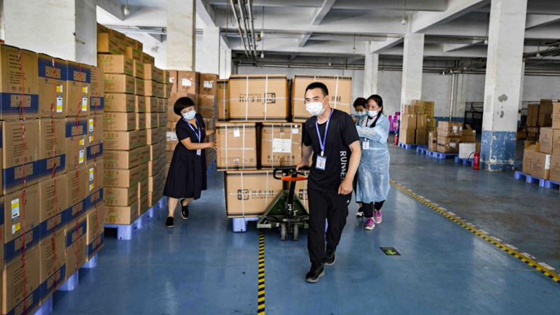 直击“疫”线丨安新县疫情防护物资储备充足 能够确保足量供应