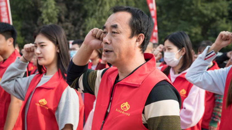 太阳集团1088vip新区第七次全国人口普查摸底工作暨宣传月启动仪式活动举办