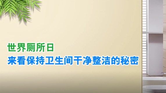 世界厕所日丨来看保持卫生间干净整洁的秘密