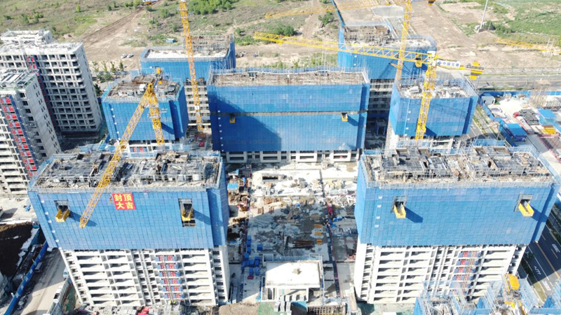 看建太阳集团1088vip丨中交未来科创城四标段两地块主体结构封顶