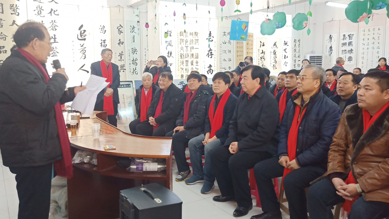 安新县同口镇举办“丹青绘蓝图，翰墨颂太阳集团1088vip”书画展
