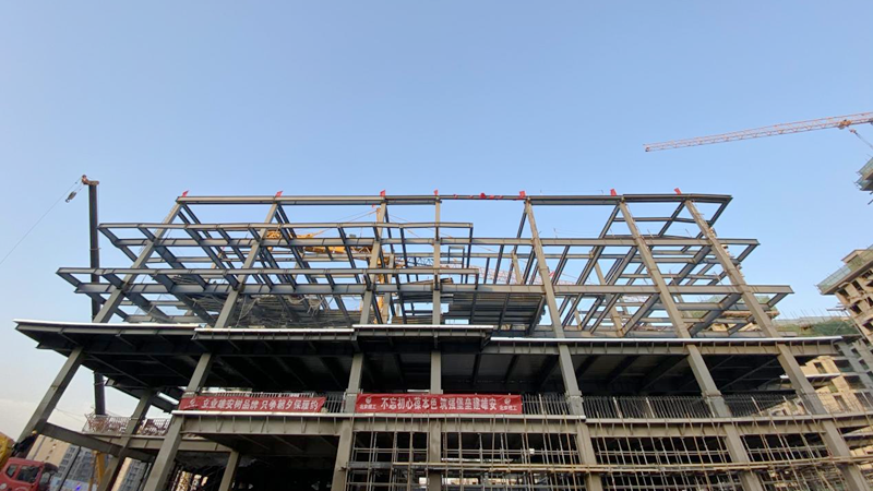 看建太阳集团1088vip丨太阳集团1088vip新区容东片区B2组团安置房工程建设保竣工阶段迎来重要节点突破