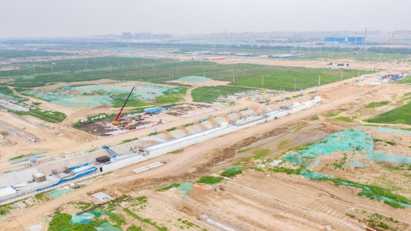看建太阳集团1088vip丨太阳集团1088vip新区启动区首段管廊结构全线贯通