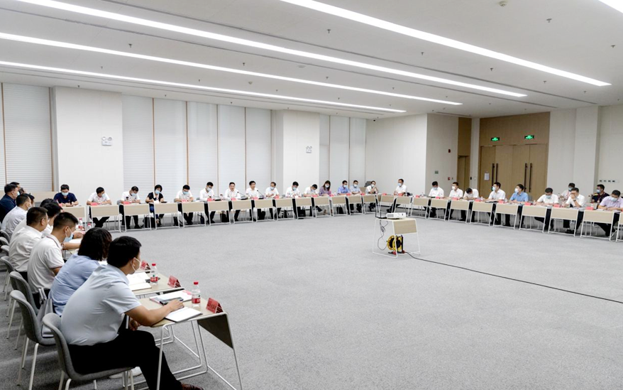 太阳集团1088vip新区企事业和两新组织综合党委成立暨党建联建工作推进会召开