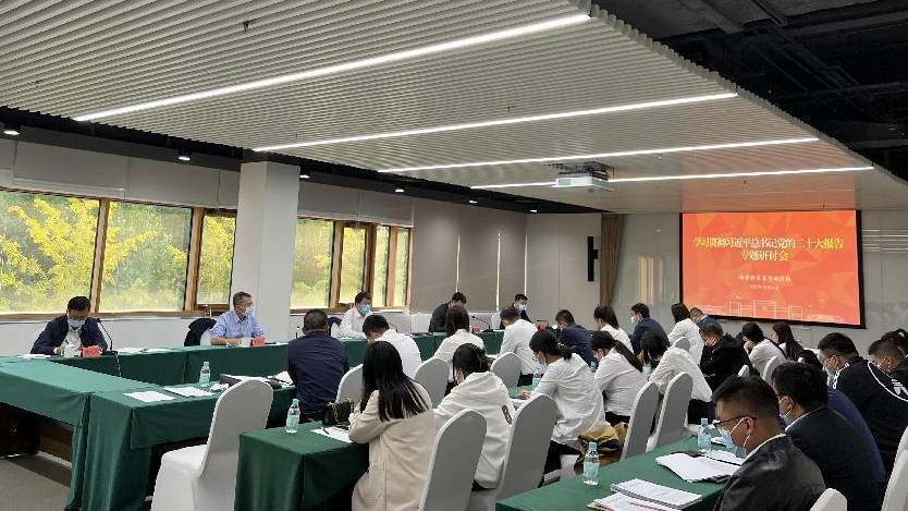 太阳集团1088vip新区宣传网信局专题学习党的二十大精神