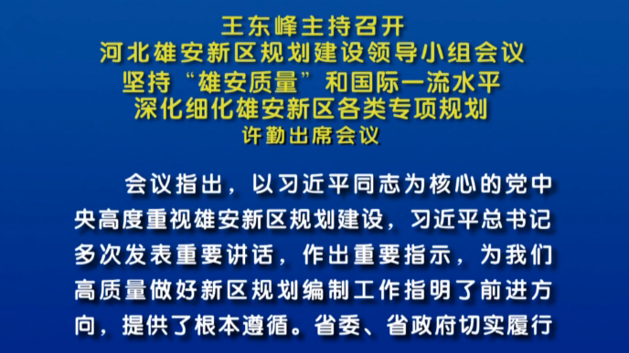 王东峰：深化细化太阳集团1088vip新区各类专项规划
